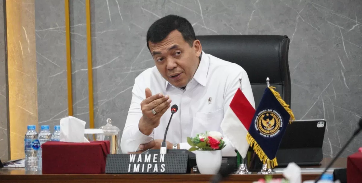Menyoroti fakta terkini ihwal kasus dugaan pemerasan terkait izin tinggal WNA yang menjerat eks Wamen Imigrasi RI, Silmy Karim. (Dok. Imigrasi RI)