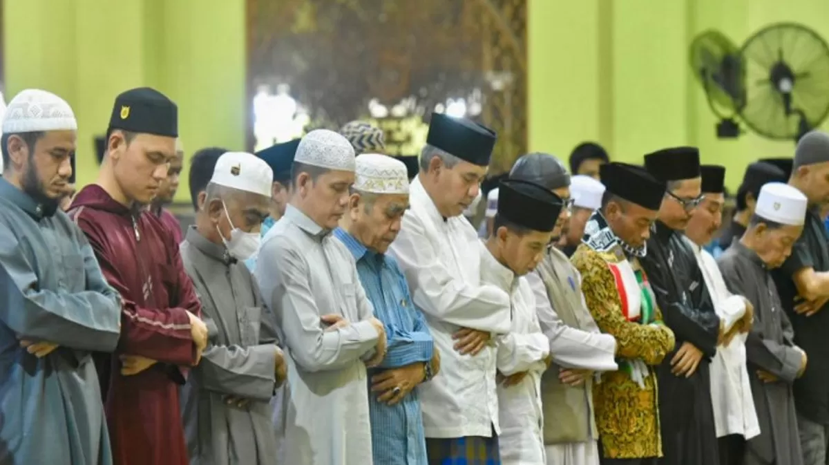 Ilustrasi Shalat Tarawih di bulan suci Ramadan./net