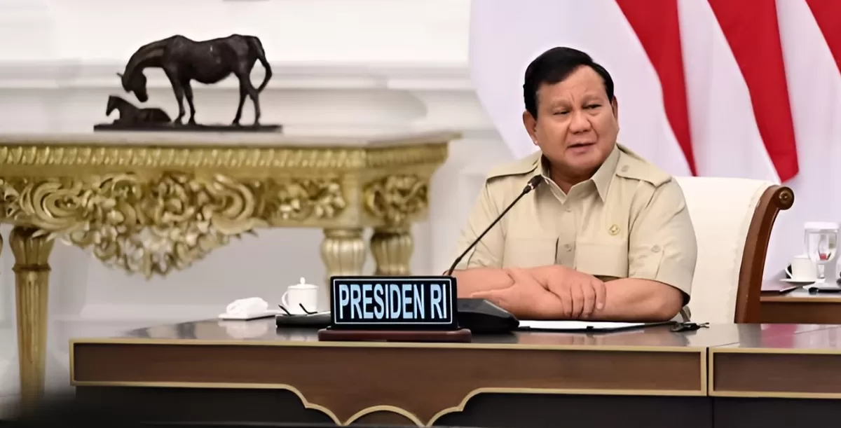 Presiden RI, Prabowo Subianto mengajak warga RI untuk beralih menggunakan atap berbahan ramah lingkungan. (Dok. Setkab RI)