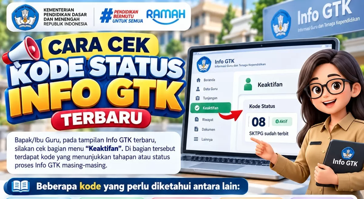 SKTP Guru Belum Terbit? Cek Kode Status Info GTK Terbaru dan Artinya