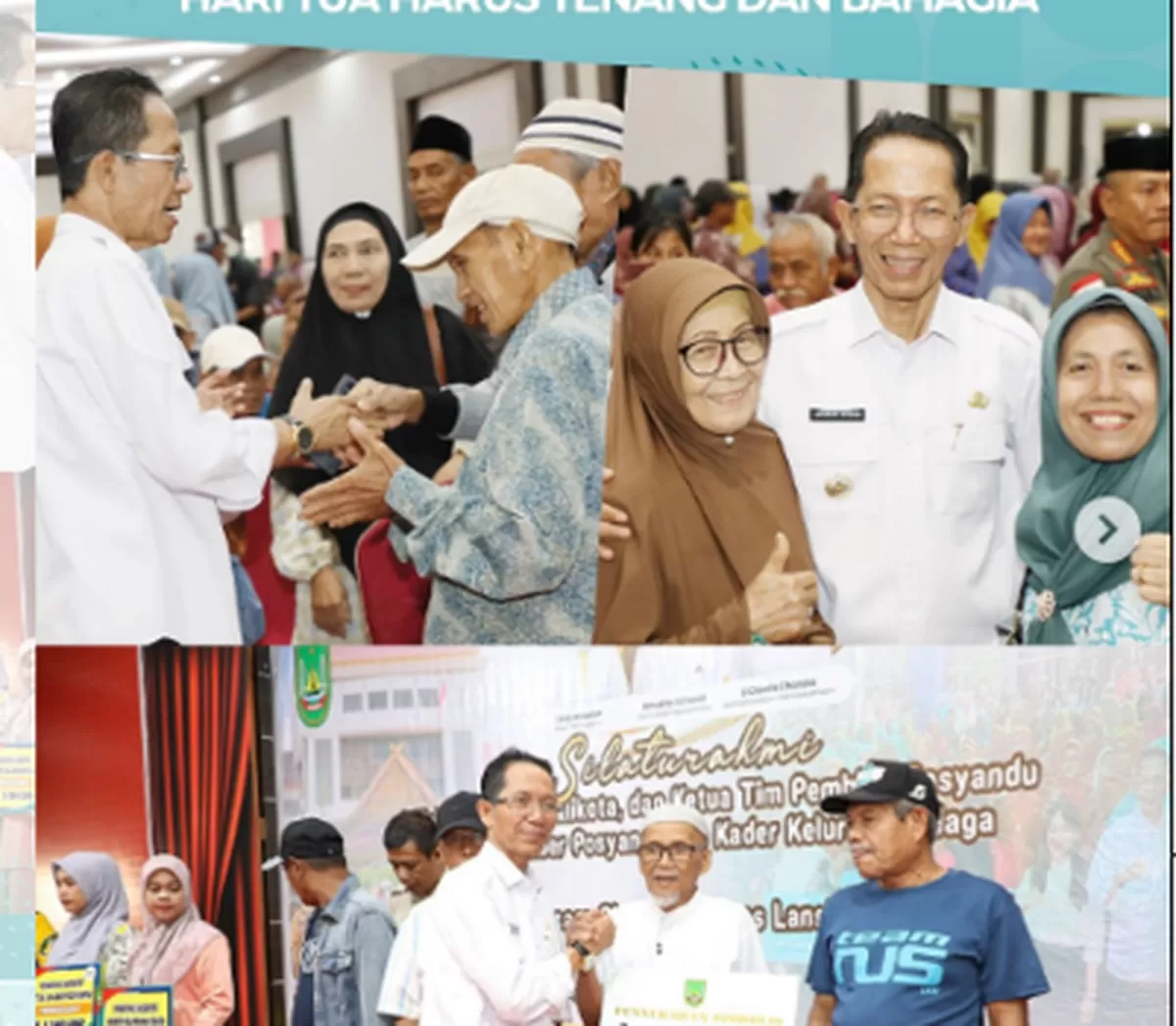 Walikota Batam Amsakar Achmad saat silaurahmi bersama lansia dan kader Posyandu sertta kader Kelurahan Siaga. (Foto:Diskomifo Batam)