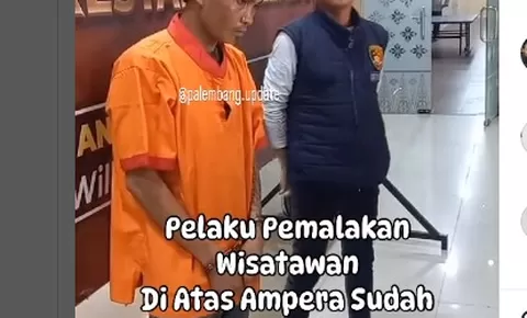 Pemalak Wisatawan di Ampera Ditangkap. Warganet Sebut: The Power of Lolo