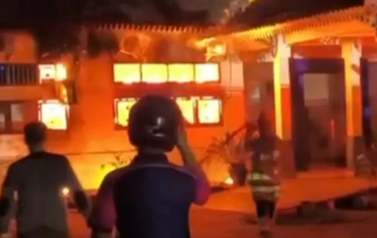 Kantor Dishub Babel terjadi kebaran akibat dibakar secara sengaja oleh salah satu ASN. 