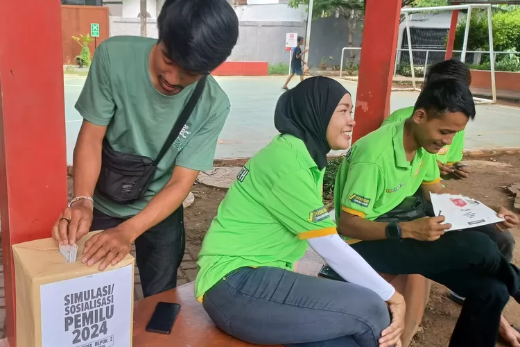 Simulasi Pemilu 2024 oleh Radar Depok (Radar Depok)