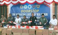 Prajurit Lanal Palu Gagalkan Penyelundupan Ribuan Botol Miras dan Rokok Ilegal di Perairan Morowali