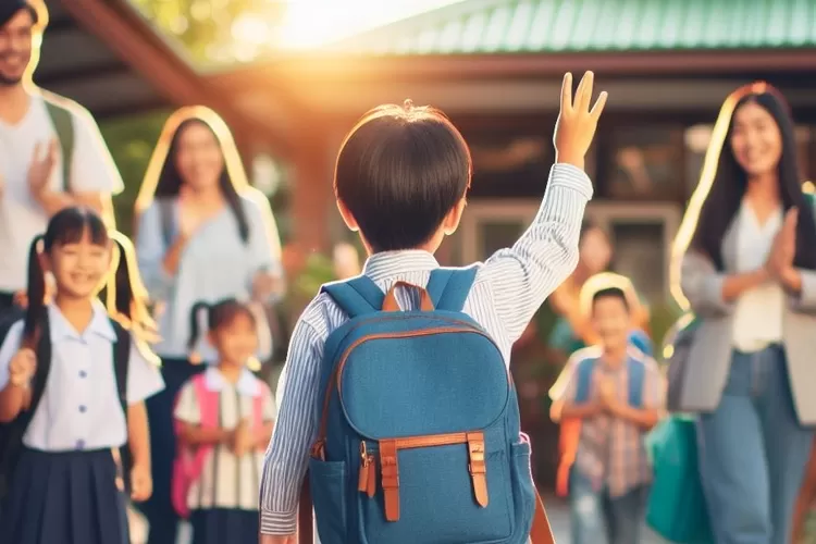 Membangun Pertemanan Baru untuk bersosiallisasi di sekolah (Eka Gesit Saputra)