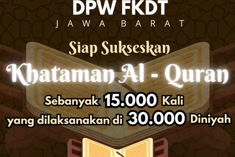 DPW FKDT Jawa Barat siap sukseskan Kataman Al Quran (catatanfakta.com)