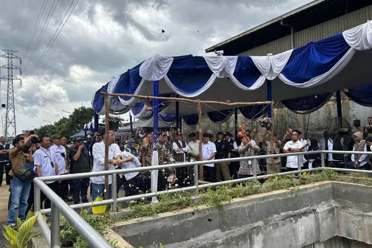 Peresmian kolam retensi Pasar Gedebage 