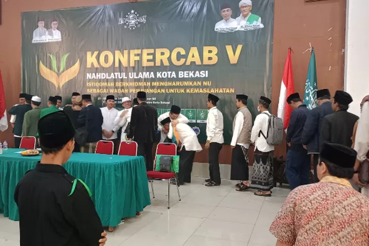 Ayi Nurdin terpilih aklamasi sebagai Ketua PCNU Kota Bekasi 2024-2029 dalam Konfercab V Nahdlatul Ulama, pada Sabtu (9/3/2024). (FOTO: Dharma/Suarakarya.id)