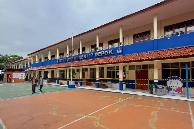 Gedung SMPN 17 Depok yang terletak di Jalan Muhajir, Kelurahan Gandul, Kecamatan Cinere, yang akan direhabilitasi. (ANDIKA EKA/RADAR DEPOK)