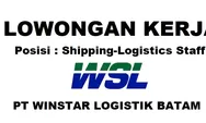 Dibutuhkan Segera untuk Posisi Shipping-Logistics Staff di PT Winstar Logistik Batam