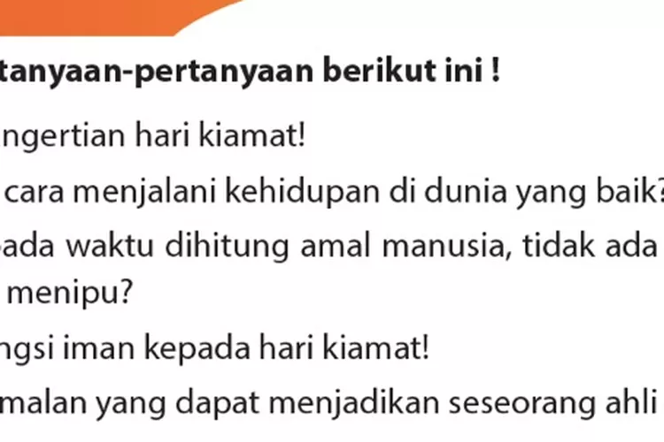 KUNCI Jawaban PAI Kelas 9 SMP Halaman 24 Bagian B Esai Bab 1: Meyakini ...