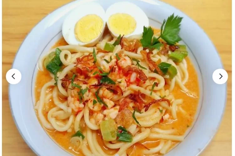 Mie celor,mi yang diseduh dan diberi kuah khas Sumatera Selatan (tangkapan layar @giwang)