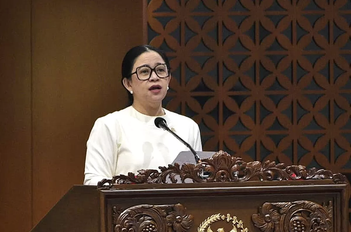Ketua DPR RI Puan Maharani dalam Pidato Rapat Paripurna DPR RI ke-14 Penutupan Masa Persidangan III Tahun Sidang 2025-2026./emedia.dpr.go.id