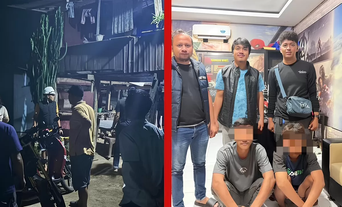 Para tersangka saat diamankan di Mapolres Bulukumba terkait kasus penikaman di Kelurahan Jalanjang. (Sulawesinetwork.com)