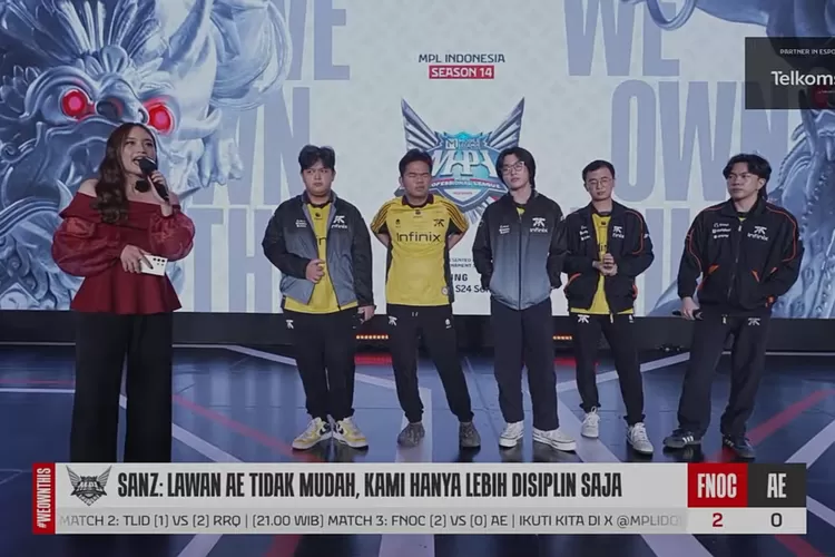 Berikut ini ulasan beberapa momen dan hasil akhir game kedua FNOC vs AE di match week ke 9. (YouTube MPL Indonesia)