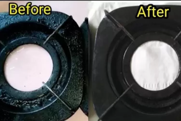 Kerak Tatakan Kompor Gas Langsung Kinclong Hanya dengan 3 Bahan Ajaib Ini, Coba Terapkan Sekarang Juga !Tangkapan layar Youtube Bisnis Ibu Rumah Tangga)