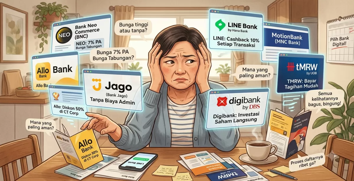ILUSTRASI - Panduan Memilih Bank Digital Terbaik untuk Cash Flow Harian dan Menabung, Dari Kriteria Hingga Faktor Keamanan yang Tidak Boleh Diabaikan (Dibuat Kalimantansatu.com via Gemini AI)