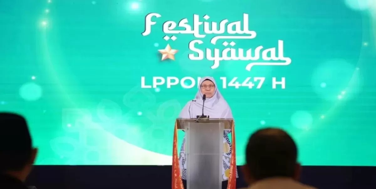 Direktur Utama LPPOM, Dr Muti Arintawati dalam Festival Syawal 1447 H (Kalimantansatu.com/Dok. MUI Digital)