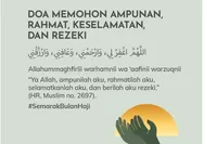 Ucapkan Doa Ini untuk Memohon Ampun, Rahmat, Petunjuk, Keselamatan dan Rizki kepada Allah