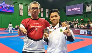 Naufal Sumbang Medali untuk Jawa Barat di PON Beladiri Kudus 2025