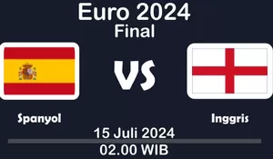 Link Live Streaming Gratis Final EURO 2024 Inggris vs Spanyol Apakah Ada? Nonton Disini Kualitas Jernih Hingga Full Time!
