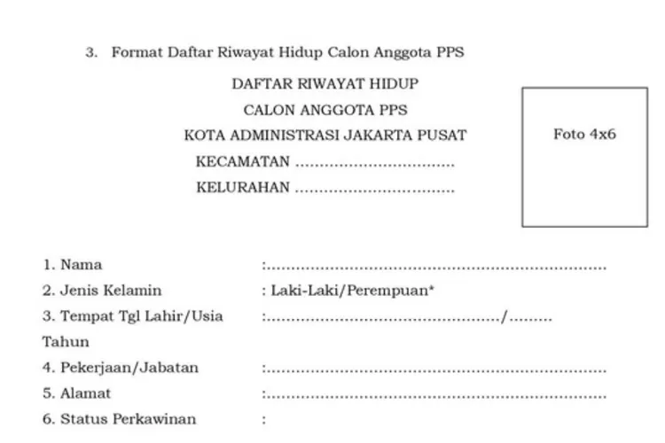 Ingin Lulus PPS Pemilu 2024, Simak! Cara Daftar Riwayat Hidup Dan Isi ...