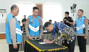 Dorong Rekrutmen Bersih dan Transparan, Polda Gelar Penandatanganan Pakta Integritas Penerimaan Anggota Polri 2026