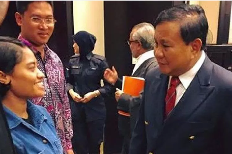 Wilfrida dan Prabowo Subianto. Wilfrida menganggap Prabowo sebagai malaikat penyelamat baginya.