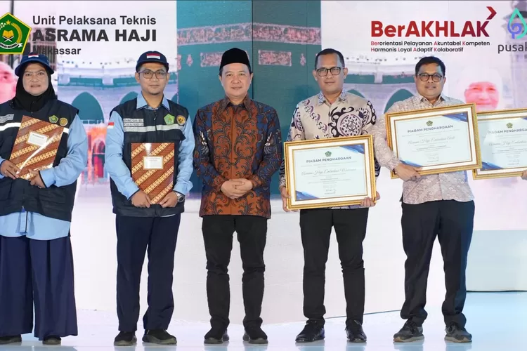Asrama Haji Makassar Raih Penghargaan Terbaik dalam Inovasi Pelayanan Jemaah Haji Reguler Tahun 2025
