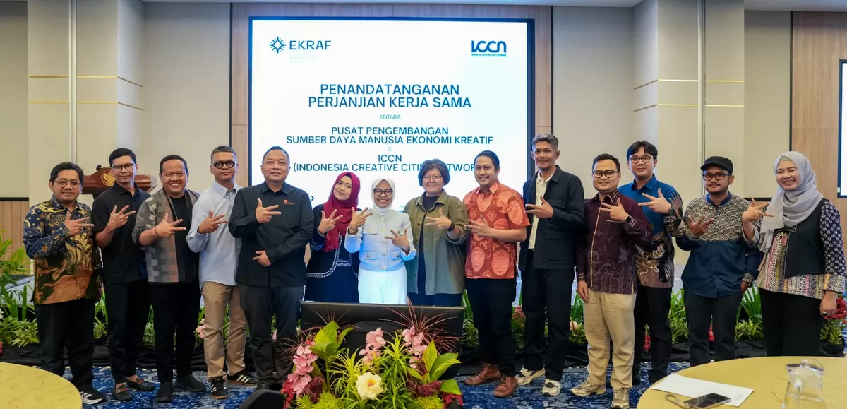 Indonesia Creative Cities Network (ICCN) menjalin kerja sama strategis dengan Kementerian Ekonomi Kreatif/Badan Ekonomi Kreatif melalui Pusat Pengembangan Sumber Daya Manusia (PPSDM) Ekonomi Kreatif. (Kalimantansatu.com/Dok. ICCN)
