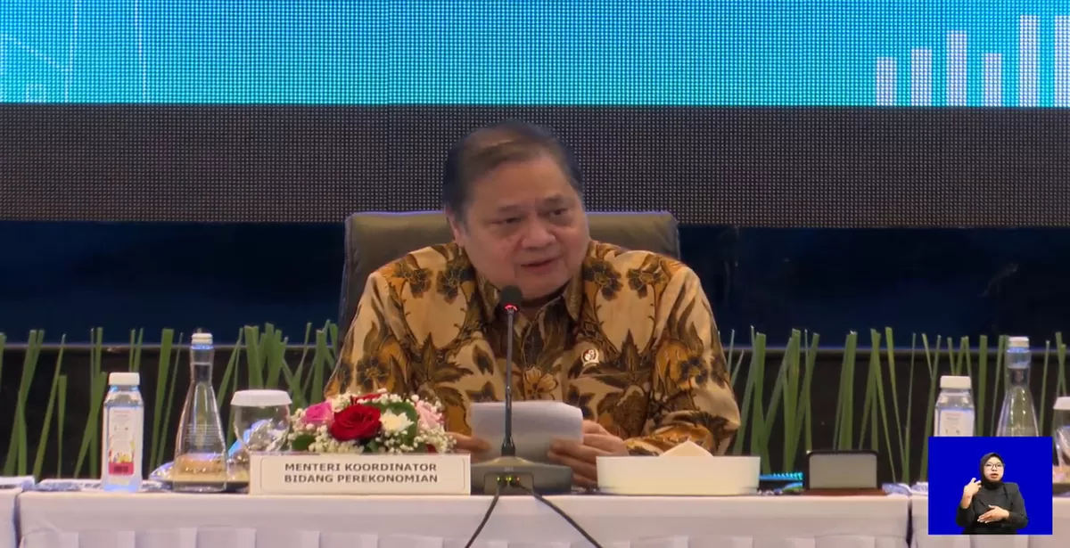Potret Menteri Koordinator Bidang Perekonomian Airlangga Hartarto. (Kalimantansatu.com/Dok. Bakom RI)