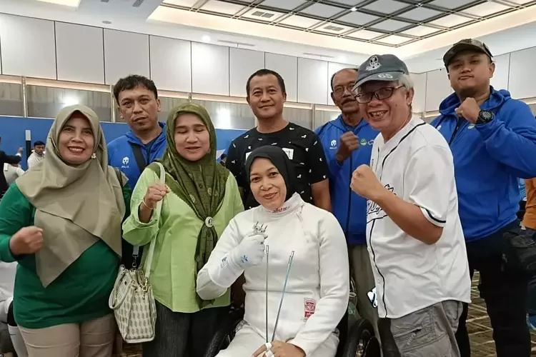 Salah satu atlet Kota Depok yang sedang mengikuti Peparnas XVII di Kota Solo mewakili kontingan Provinsi Jawa Barat. (DOK DISPORYATA DEPOK)