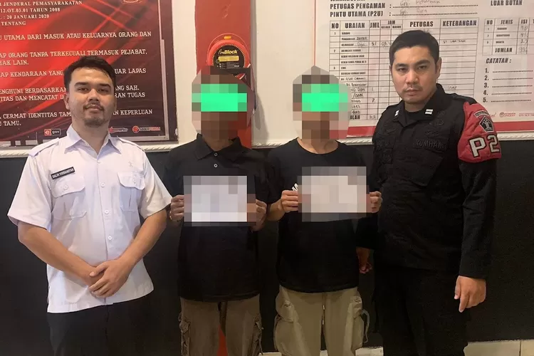 Rutan Kelas I Depok membebaskan dua orang warga binaan yang telah selesai menjalani masa pidananya, Rabu (20/3). Statusnya bebas murni. (Rutan Depok)