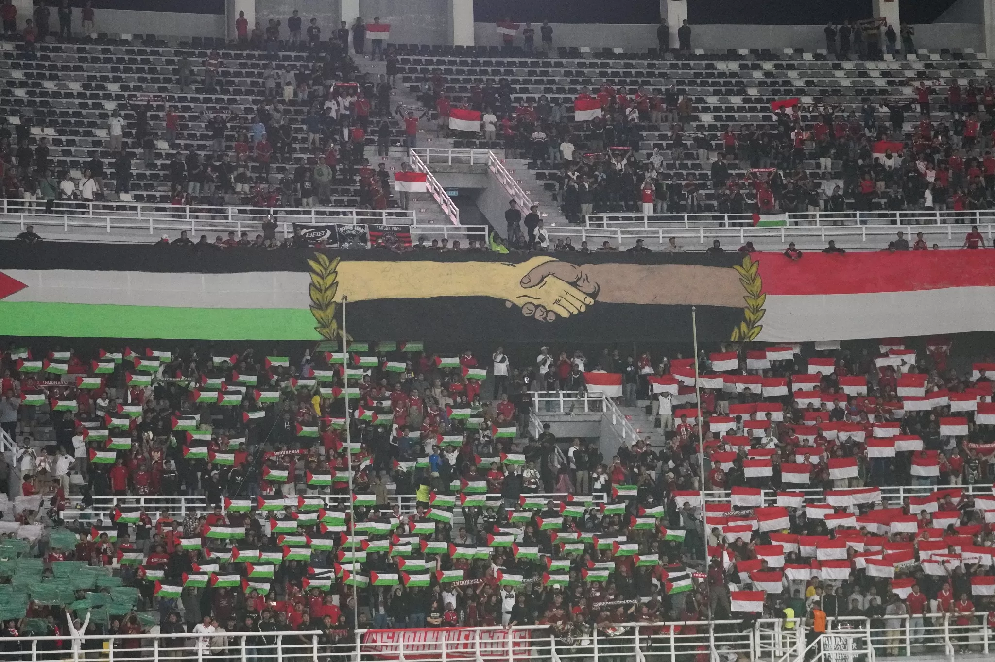 Kandang Indonesia adalah kandang Palestina (Foto : PSSI)