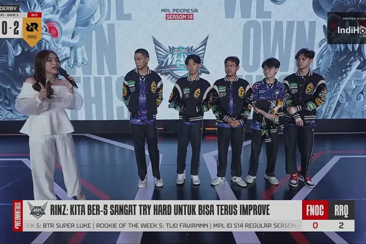 Hasil Akhir Fnatic Onic vs RRQ Hoshi, Skylar dkk Kembali Tumbangkan FNOC dengan skor 2-0 (YouTube MPL Indonesia)