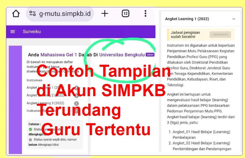 Segera Cek Simpkb Inilah Contoh Akun Simpkb Yang Mendapatkan Undangan Piloting Ppg Guru