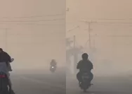 Kabut Asap Terparah di Banjarbaru Kalsel: Dampak Karhutla Bikin Jarak Pandang Sangat Terbatas, Jarak Pandang Hanya 5-10 Meter