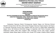 Rilis! Formasi PPPK Pemprov Jateng 2023 PDF: Prioritas PPPK JF 2021, Tenaga Honorer K2, dan Non-ASN