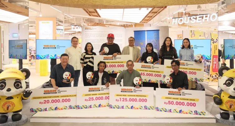 PT Daya Intiguna Yasa Tbk (MR.D.I.Y. Indonesia) merilis daftar pemenang MR.D.I.Y. Indonesia Art Competition 2026 bekerja sama dengan IndoArtNow sebagai wujud dukungan berkesinambungan terhadap seni dan kreativitas lokal.