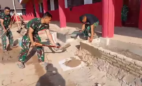 Kini Kembali Bersih Pascabencana Lewat Bantuan TNI, Anak-anak di Tapanuli Sekolah Lagi