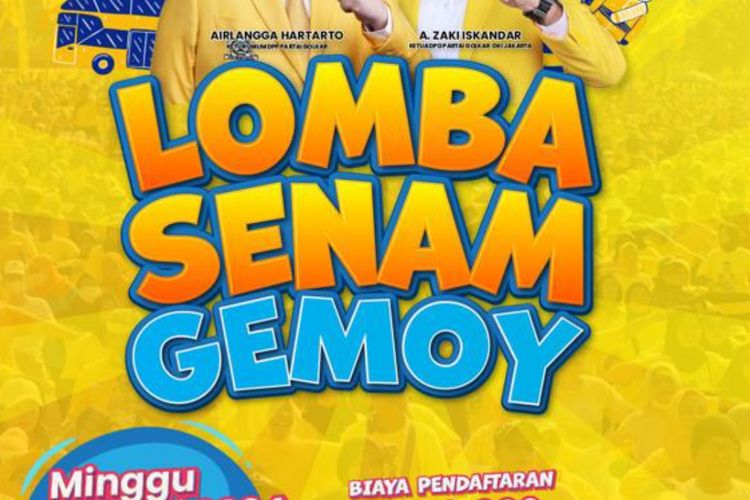 Hut ke-59 Partai Golkar Gelar Lomba Senam Gemoy di Jakarta Barat, Hadiah Mobil dan 10 Paket Umroh