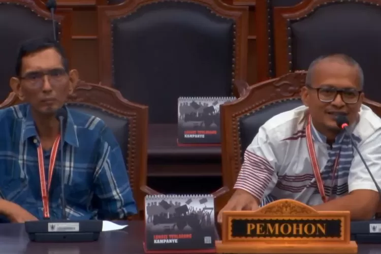 Sidang MK dalam menangani perkara nomor 146/PUU-XXII/2024 (Senin, 21 Oktober 2024) (Tangkap Layar youtube resmi MK RI)