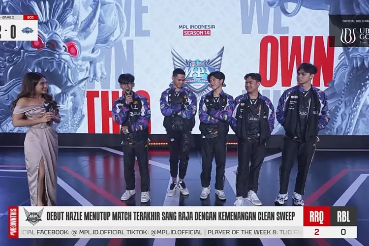 Hasil Akhir RRQ vs Rebellion Hari Ini di Match Terakhir Regular Season MPL ID S14, Skor Akhir 2-0 (YouTube MPL Indonesia.)