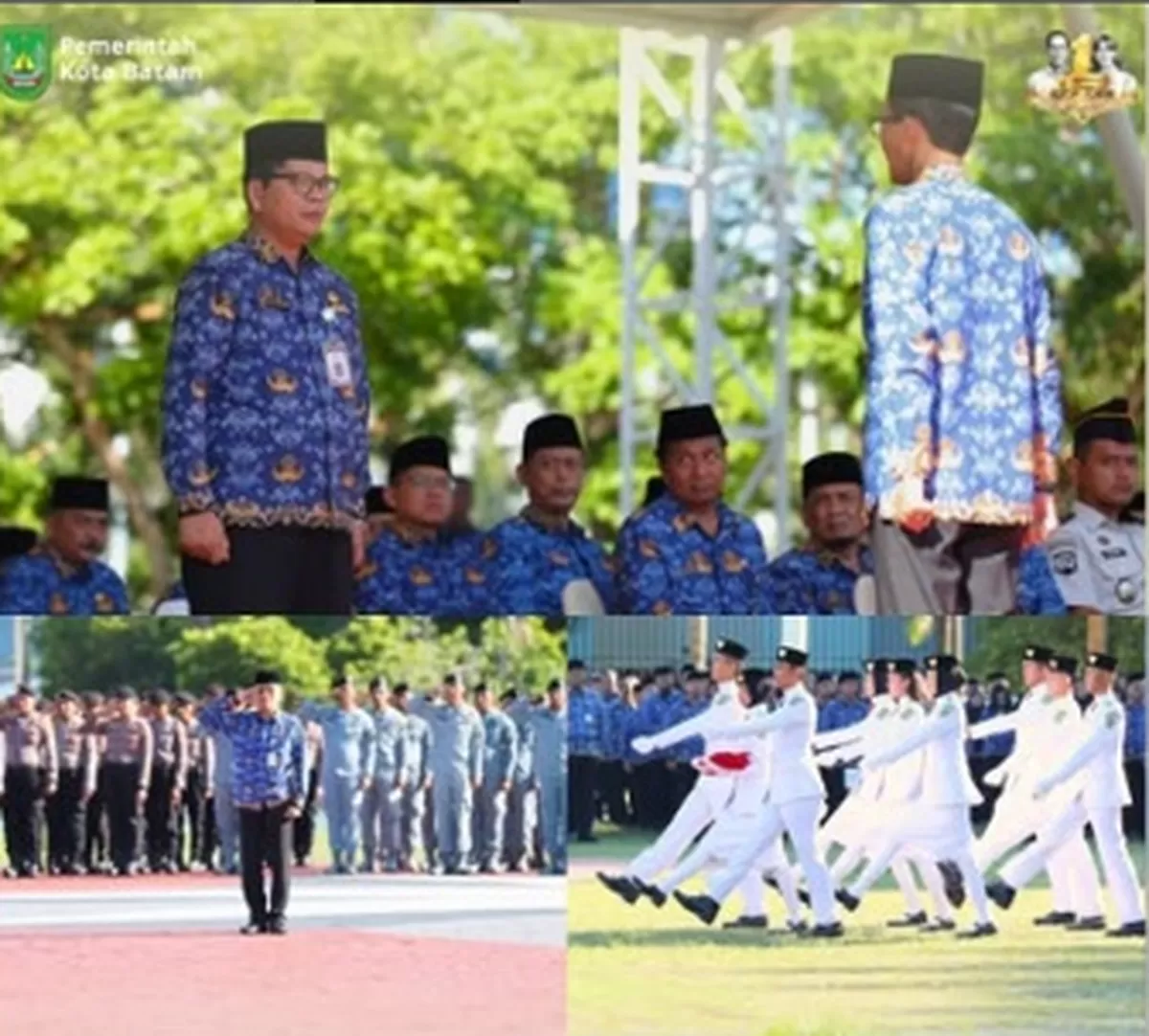 Upacara Harkitnas digelar Pemko Batam di Dataran Engku Putri Batamcentre.(Foto:ig Diskominfo Batam)