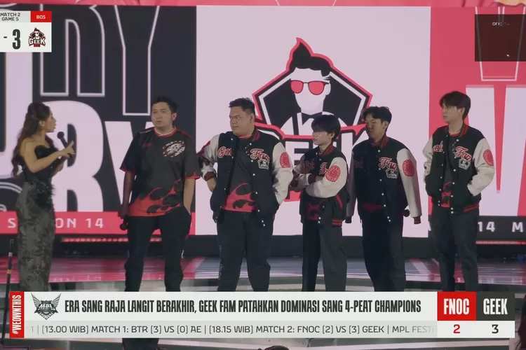 Hasil Akhir Fnatic Onic vs Geek Fam di Playoff MPL ID S14 Hari Ini, Game Panjang Baloyskie dkk Berhasil Pulangkan FNOC dengan skor 2-3. (YouTube MPL Indonesia)