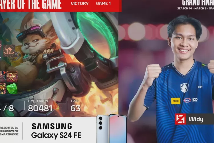 Grand Final MPL ID S14 RRQ Hoshi vs Team Liquid, Chip dan Pharsa Repotkan Permainan Sang Saja di Game Pertama, Skor 0-1 (YouTube MPL Indonesia)