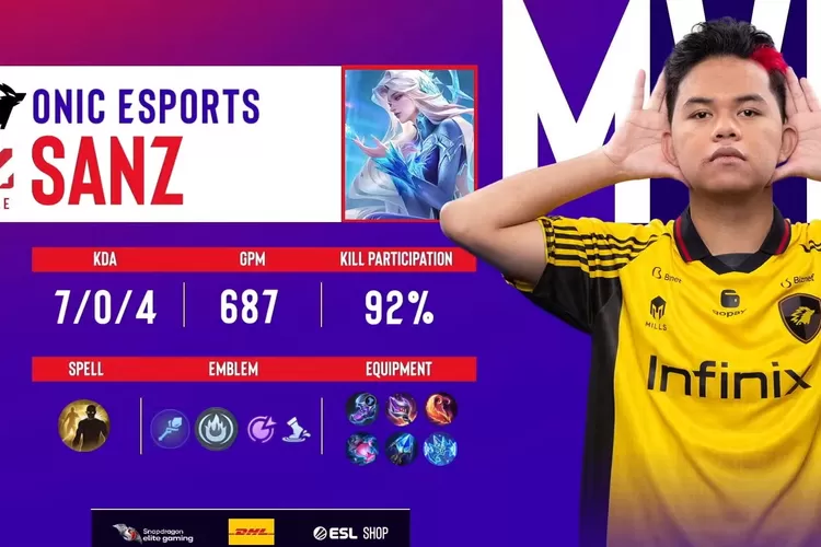 Hasil Akhir ONIC Esports vs EVOS Holy di ESL Snapdragon Pro Series S6 Challenge Finals, Aurora Sanz Repotkan Permainan Kyy dkk (YouTube MPL Indonesia)