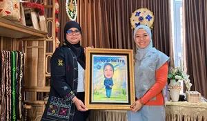 Silaturahmi dengan Ketua TP PKK Konawe, Harian Rakyat Sultra Bahas Penguatan Sinergi