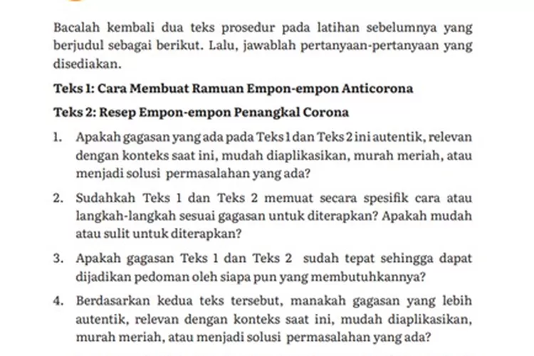 Kunci Jawaban Bahasa Indonesia Tingkat Lanjut Kelas 11 Kurikulum ...